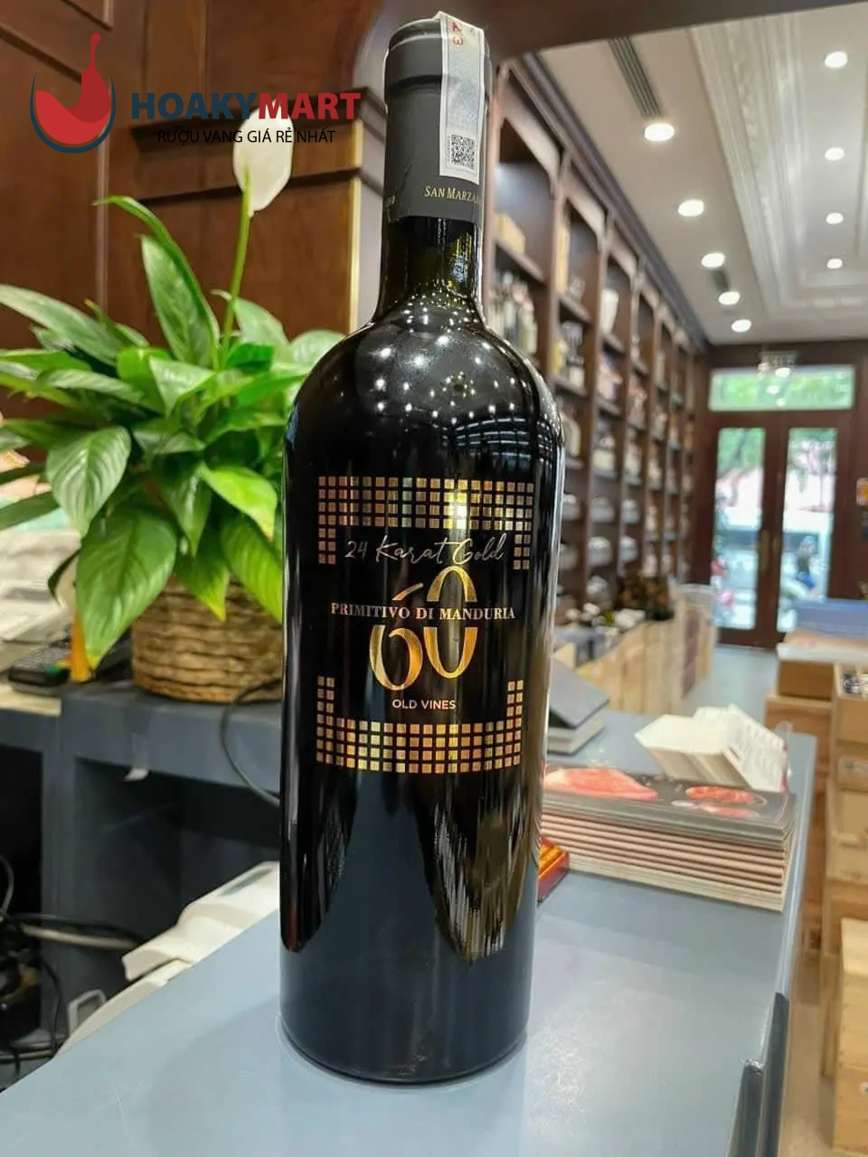 BÁN RƯỢU VANG 60 PRIMITIVO – 24 KARAT GOLD RẺ NHẤT