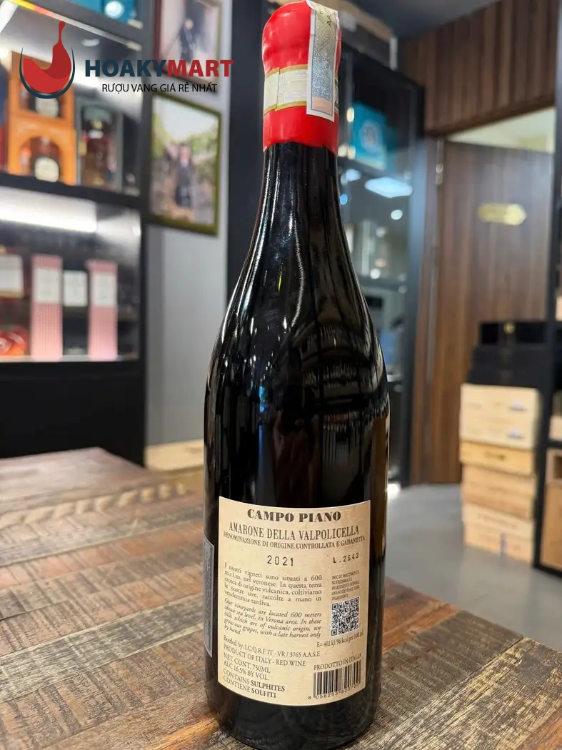RƯỢU AMARONE DELLA VALPOLICELLA CAMPO PIANO GIÁ RẺ
