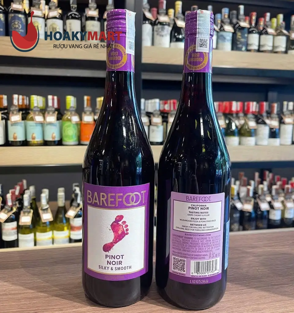 RƯỢU VANG MỸ BAREFOOT PINOT NOIR CỰC RẺ