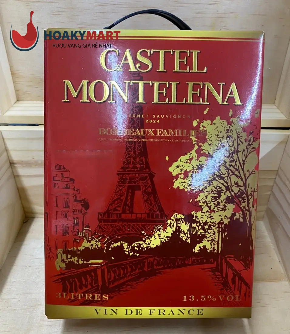 VANG BỊCH PHÁP CASTEL MONTELENA 3L – RẺ NHẤT