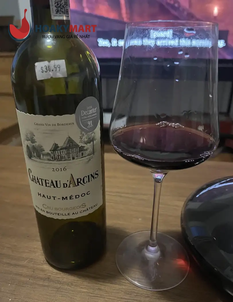 VANG PHÁP CHATEAU D’ARCINS HAUT MEDOC RẺ NHẤT
