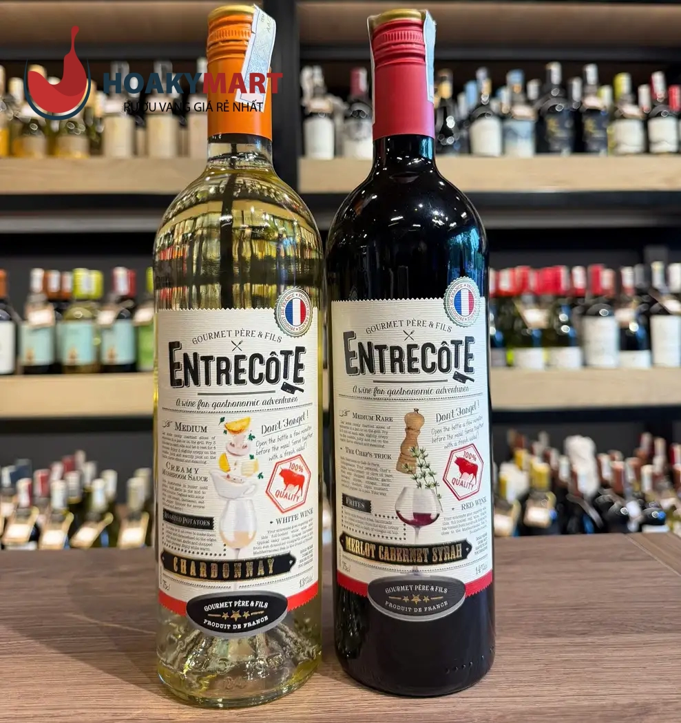 VANG TRẮNG PHÁP ENTRECOTE CHARDONNAY GIÁ TỐT