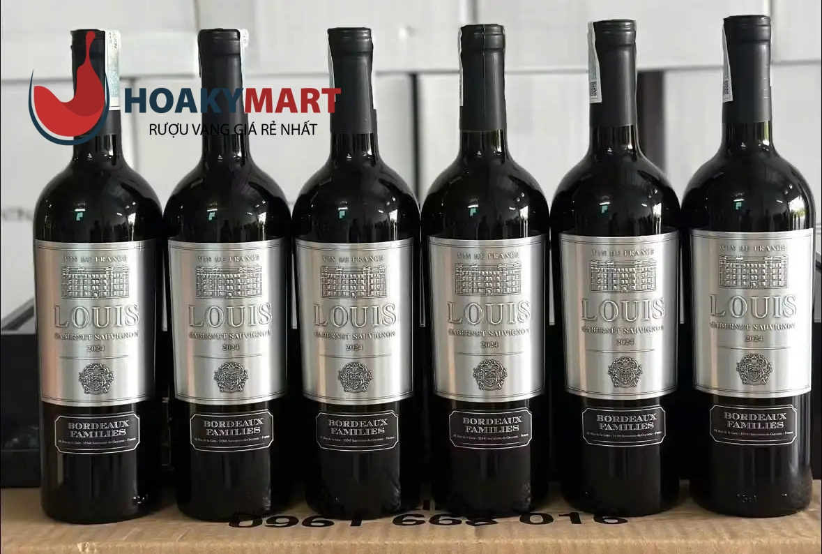 VANG PHÁP LOUIS BORDEAUX FAMILIES NHÃN BẠC GIÁ TỐT