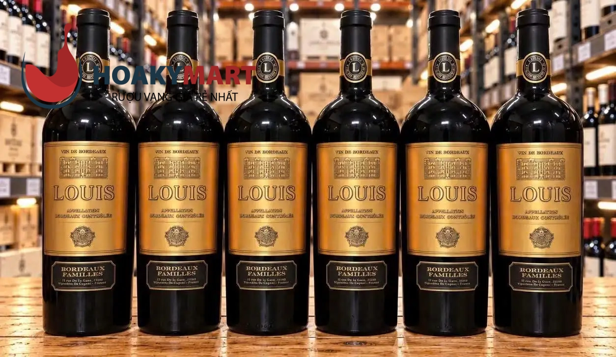 VANG PHÁP LOUIS BORDEAUX FAMILIES NHÃN VÀNG GIÁ RẺ