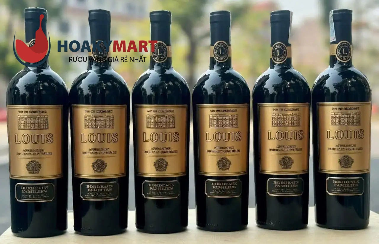 VANG PHÁP LOUIS BORDEAUX FAMILIES NHÃN VÀNG GIÁ RẺ