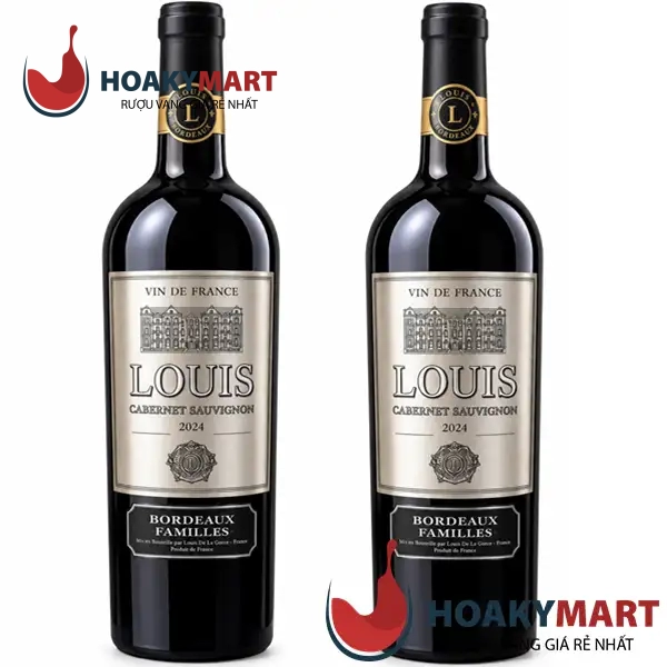 VANG PHÁP LOUIS BORDEAUX FAMILIES NHÃN BẠC GIÁ TỐT