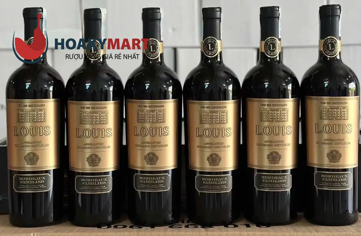 VANG PHÁP LOUIS BORDEAUX FAMILIES NHÃN VÀNG GIÁ RẺ
