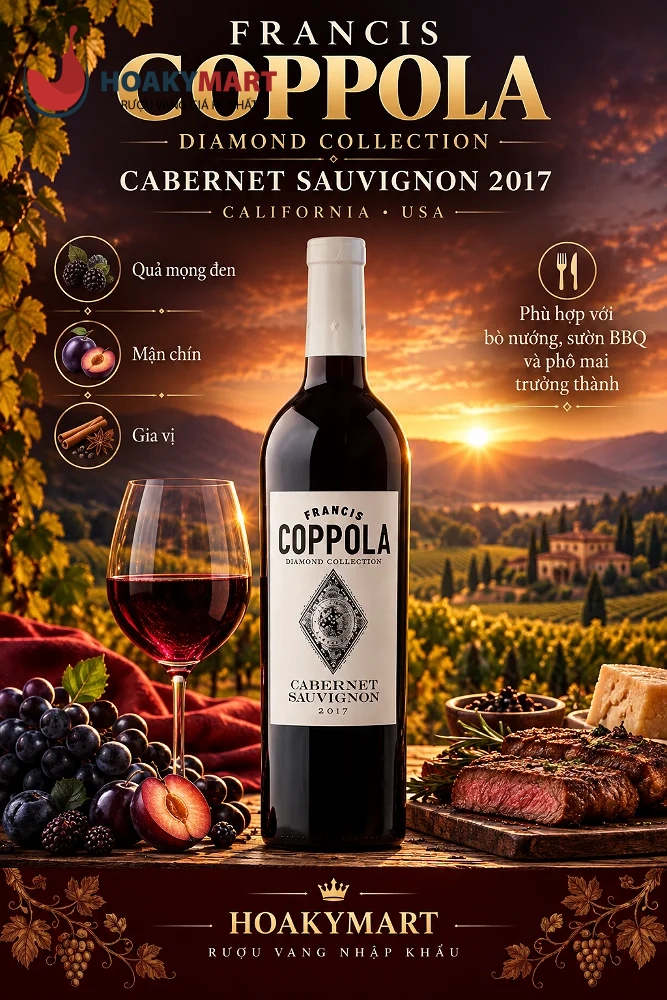 VANG MỸ FRANCIS COPPOLA DIAMOND COLLECTION CABERNET SAUVIGNON
