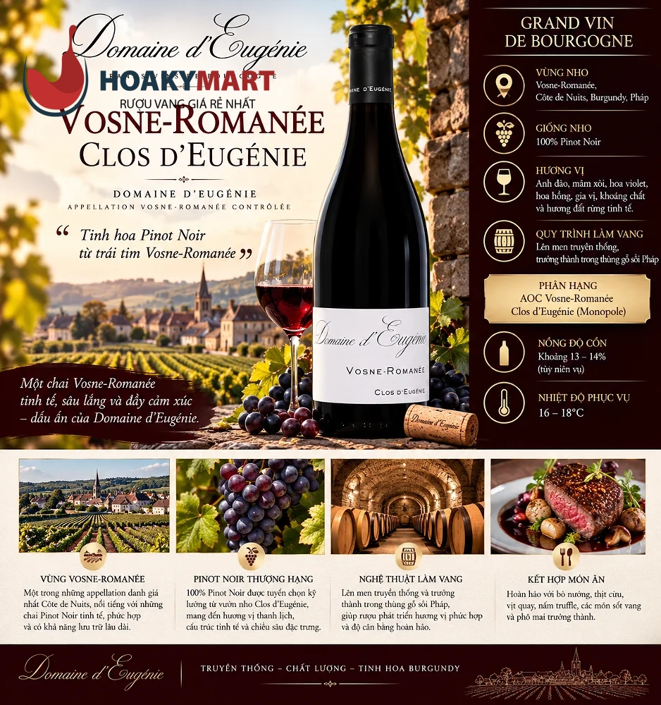 RƯỢU VANG PHÁP DOMAINE D’EUGÉNIE VOSNE-ROMANÉE CLOS D’EUGÉNIE