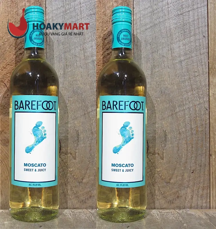 RƯỢU VANG NGỌT BAREFOOT MOSCATO GIÁ RẺ NGON