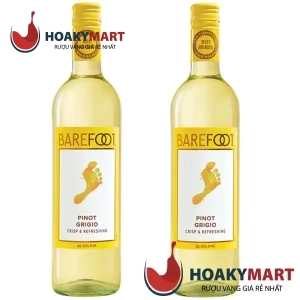 RƯỢU VANG MỸ BAREFOOT PINOT GRIGIO RẺ ƯU ĐÃI