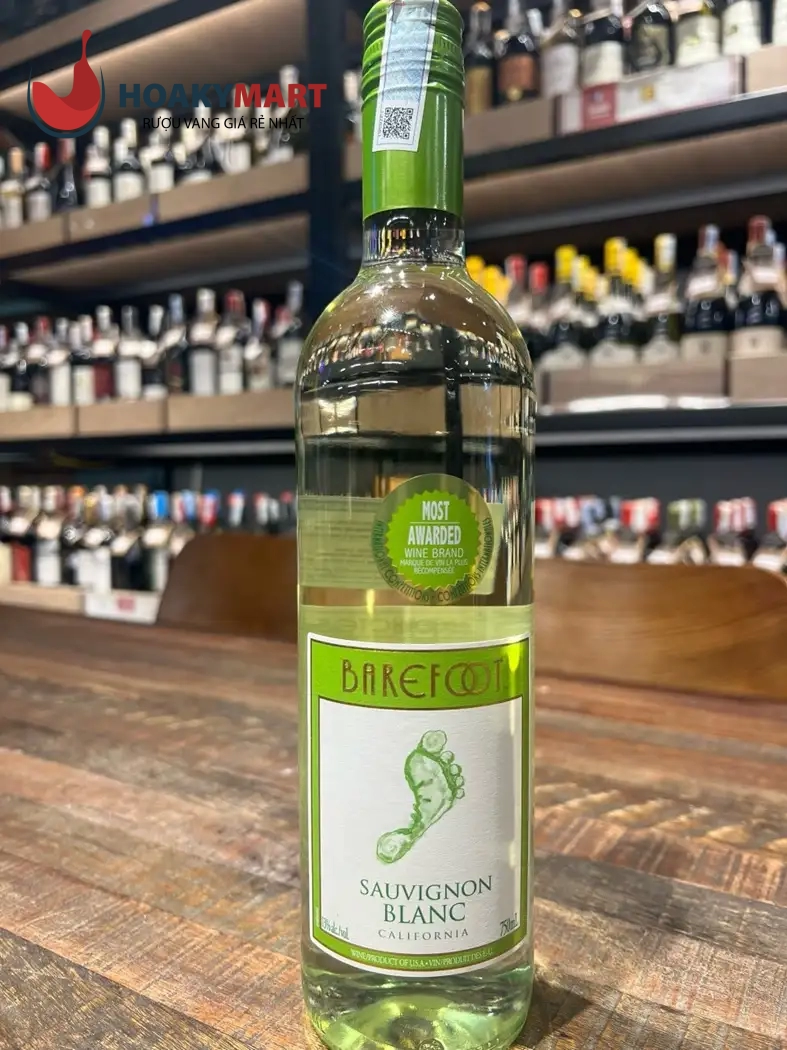 RƯỢU VANG MỸ BAREFOOT SAUVIGNON BLANC RẺ TỐT