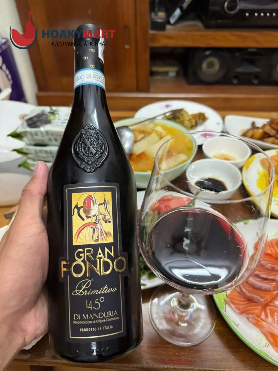 VANG Ý GRAN FONDO PRIMITIVO DI MANDURIA RẺ TỐT