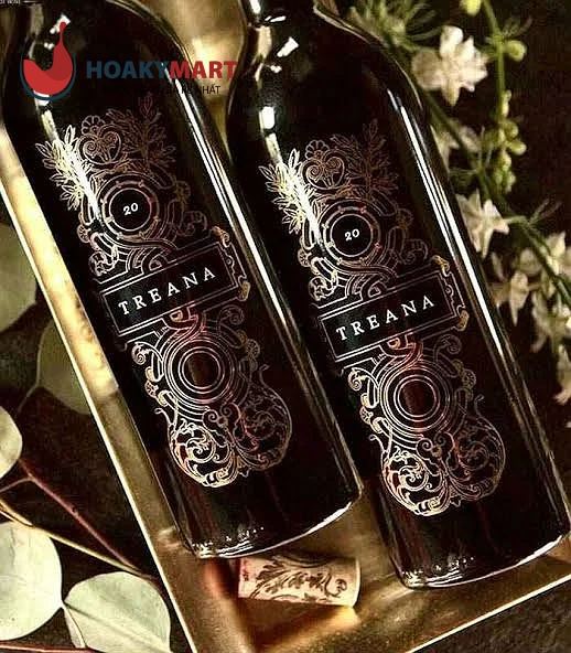 cách phục vụ rượu vang Mỹ Treana