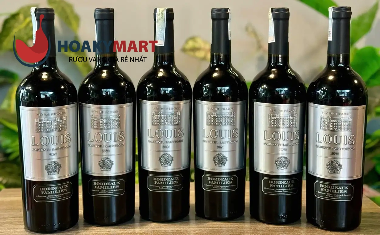 VANG PHÁP LOUIS BORDEAUX FAMILIES NHÃN BẠC GIÁ TỐT