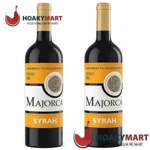 RƯỢU VANG MAJORCA SYRAH NHÃN VÀNG SIÊU RẺ