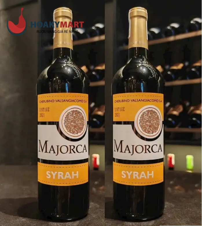 RƯỢU VANG MAJORCA SYRAH NHÃN VÀNG SIÊU RẺ
